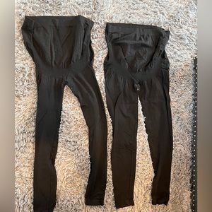 Set of 2 black maternity pants